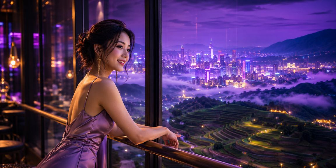 Giao diện casino ánh đèn neon tại Sapa – chơi game đêm núi rừng